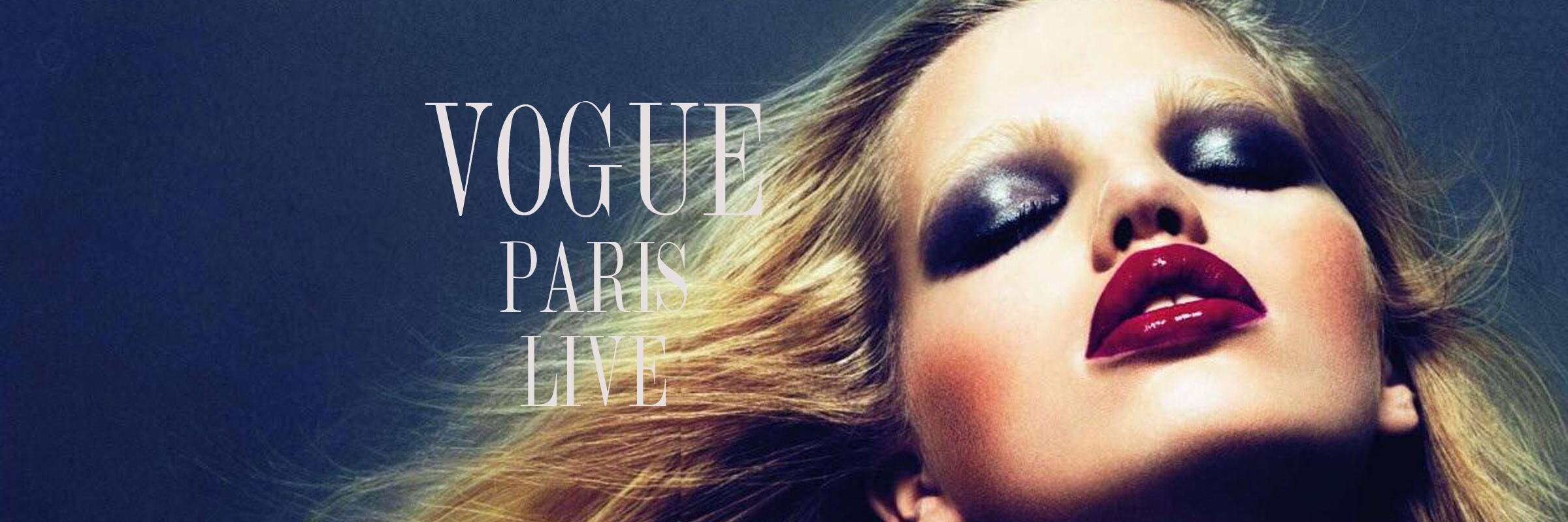 vogue paris live banner