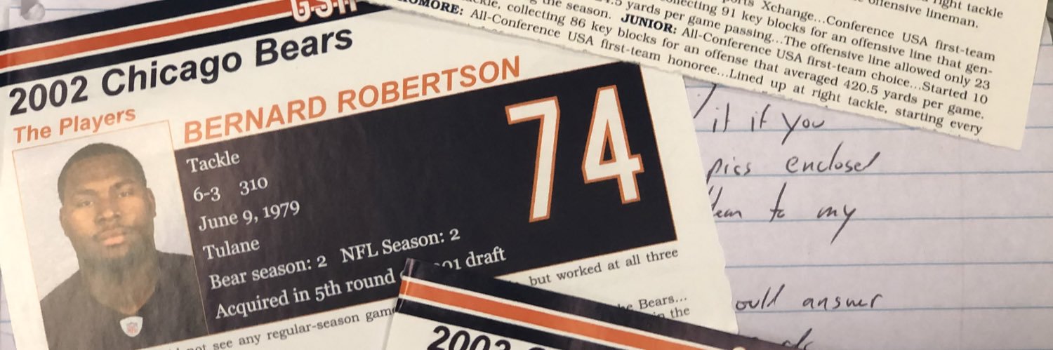 Bernard Robertson the 3️⃣rd banner