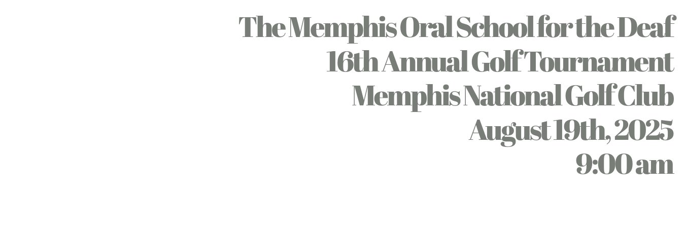 Memphis Oral School for the Deaf banner