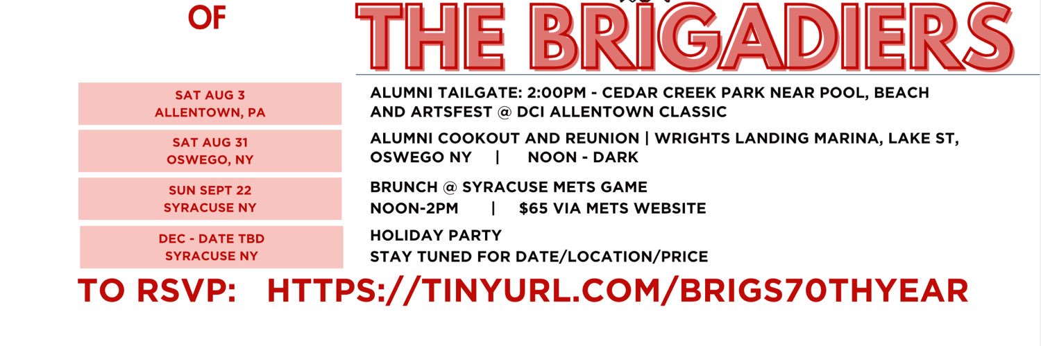 Brigadiers: BMA and Alumni banner