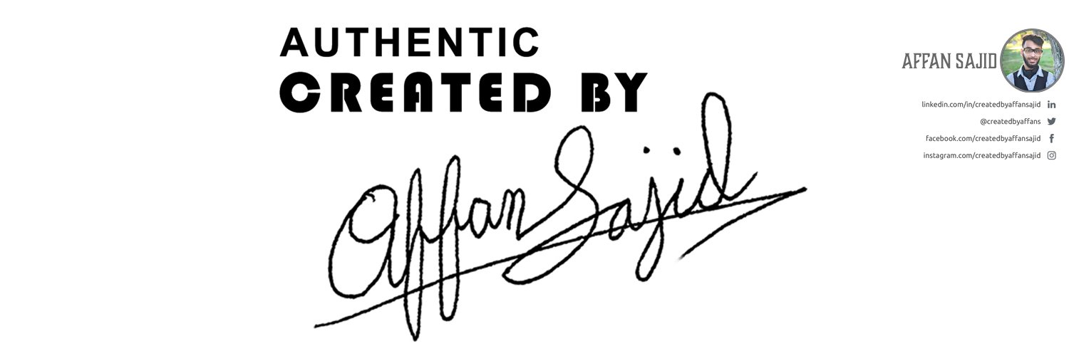 Affan Sajid banner