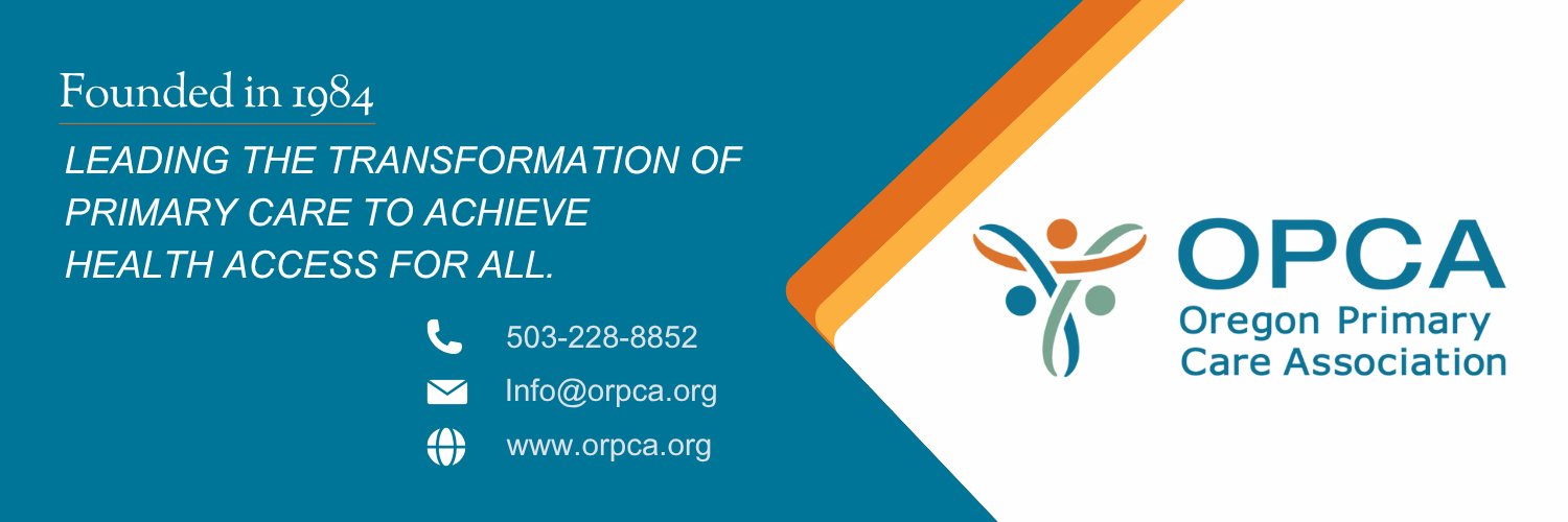 Oregon Primary Care Association (OPCA) banner