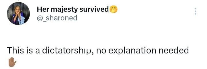 Her majesty survived⁷ ⊙⊝⊜ banner