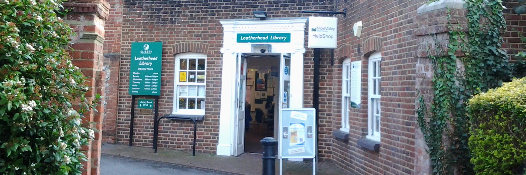 Leatherhead Library banner