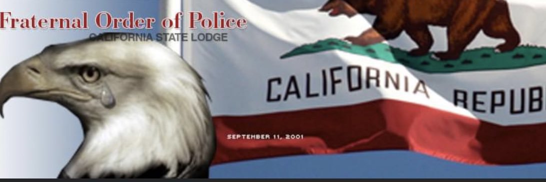 California Fraternal Order of Police banner