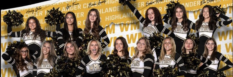 WMHS Cheerleading banner