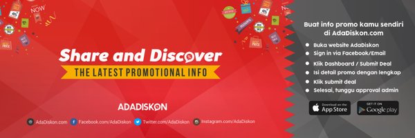 AdaDiskon Profile Banner