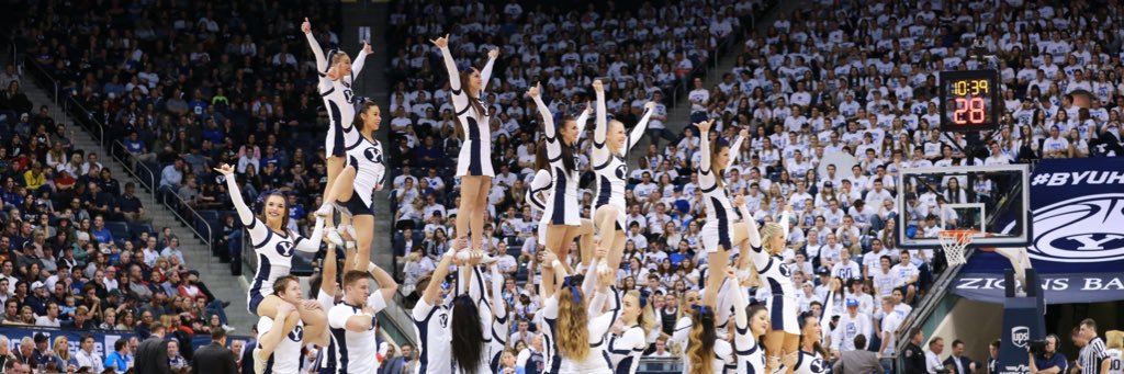 BYU Cheer and Stunt banner