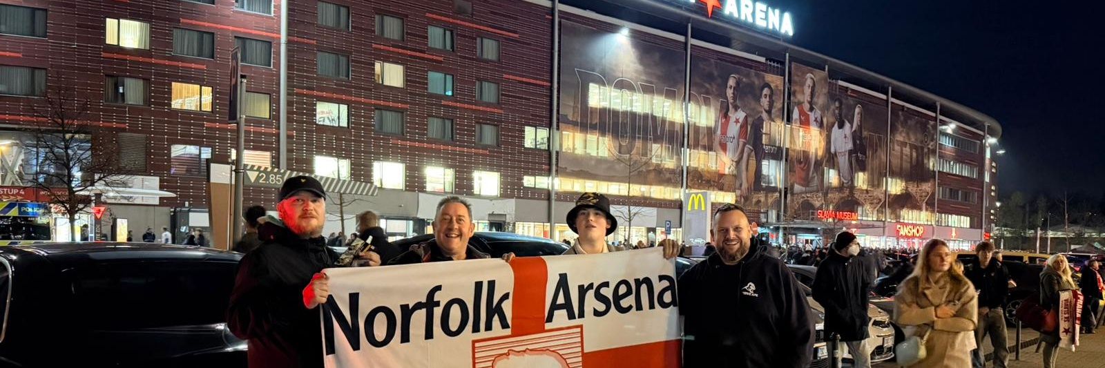 Norfolk Arsenal Supporters Club banner