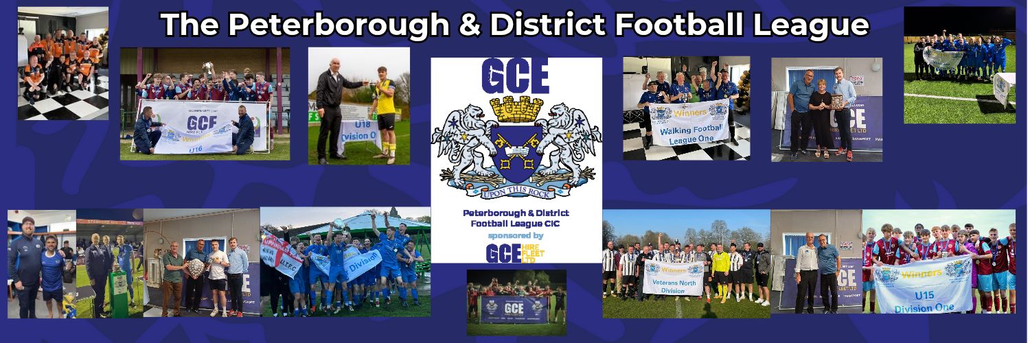 Peterborough & District Football League banner