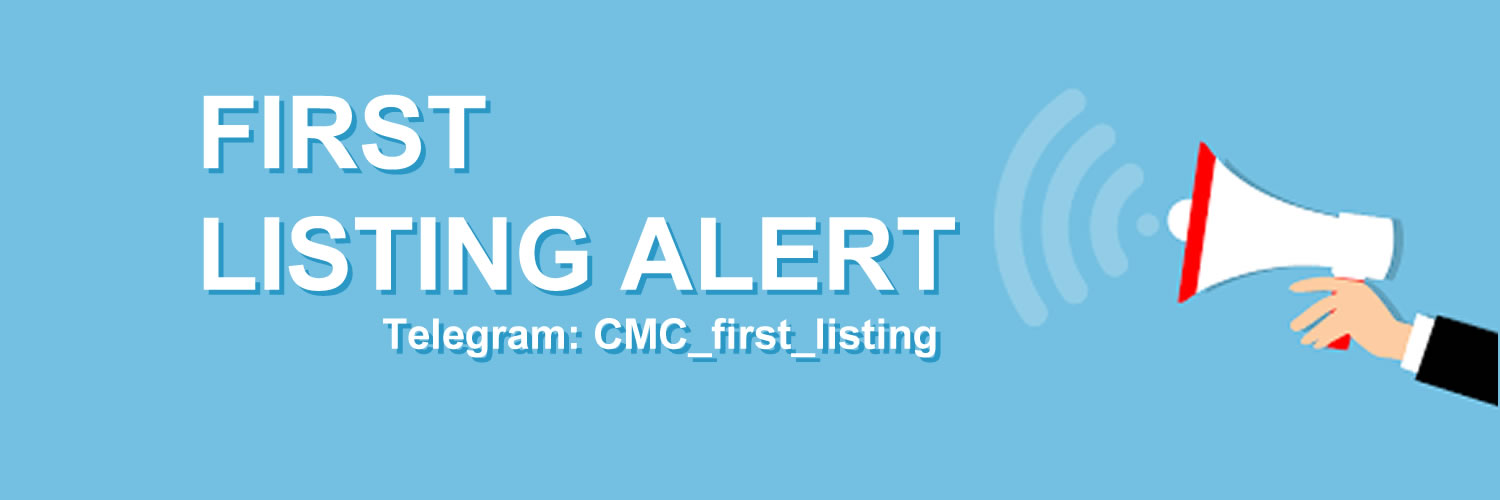 CoinMarketCap Listing Alert 🔔🔔🔔 banner
