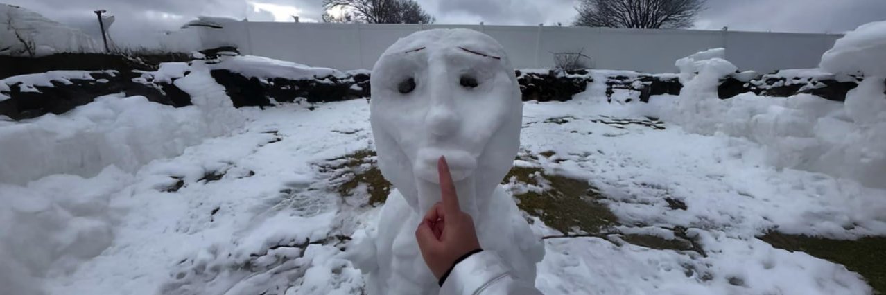 MEWING SNOWMAN banner