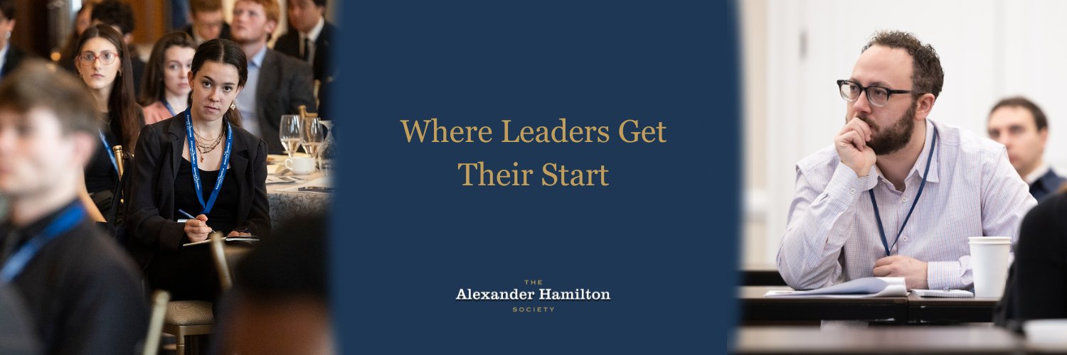 The Alexander Hamilton Society's banner
