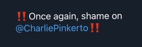 Charlie Pinkerton's banner