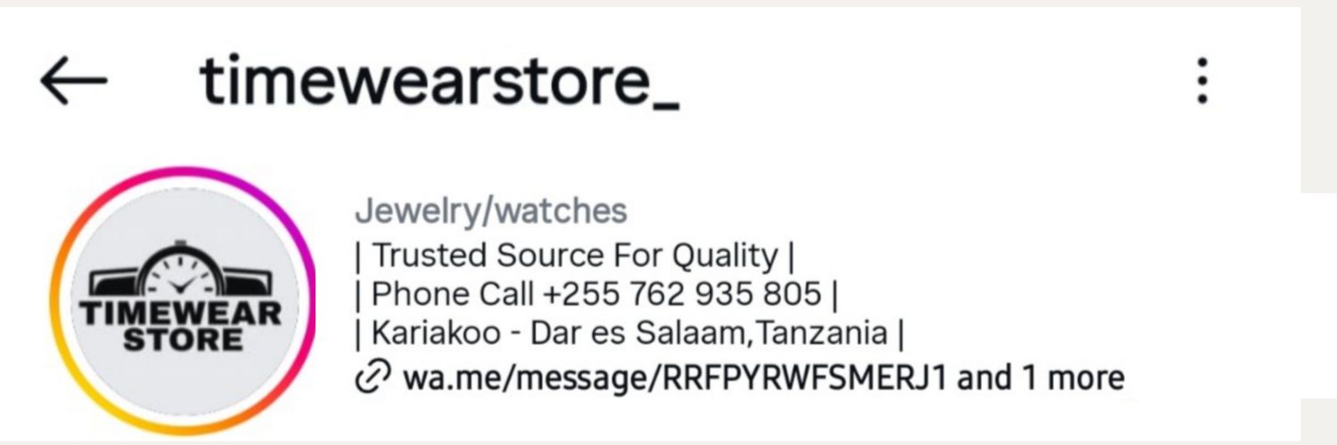 Timewearstore's profile banner image