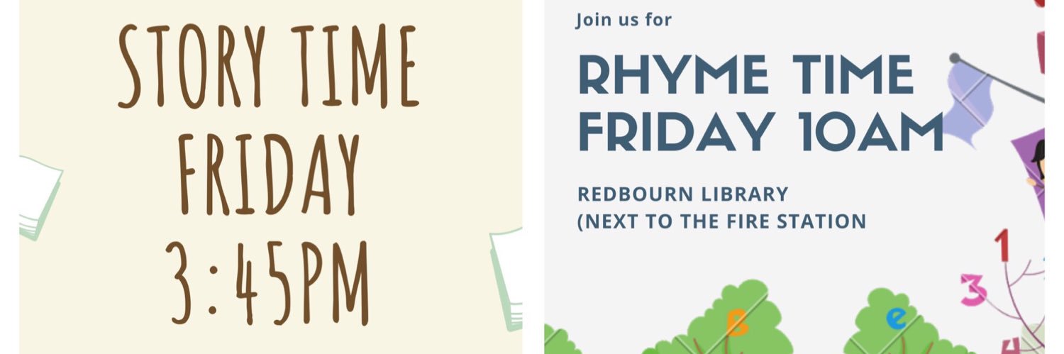 RedbournLibrary's profile banner image