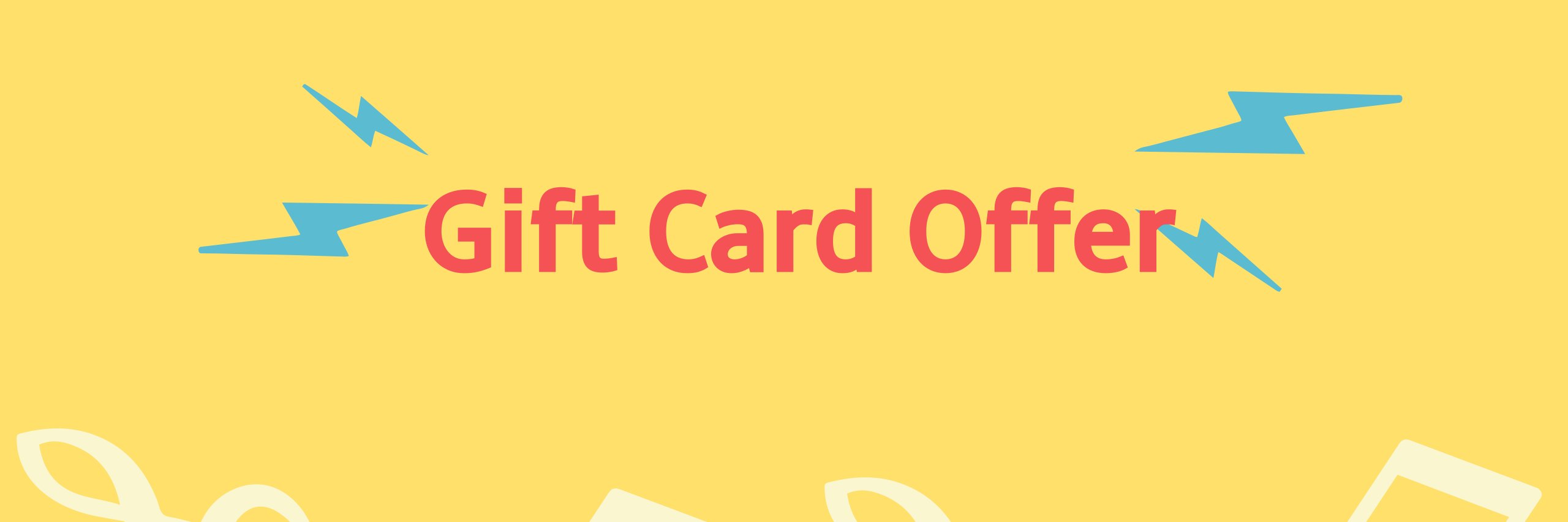 Gift Card Offer banner
