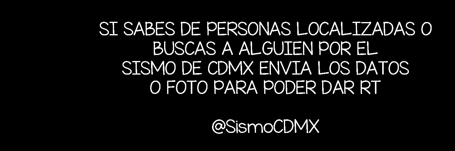 SismoCDMX's profile banner image