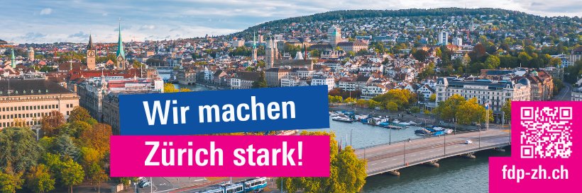 FDP Kanton Zürich's banner
