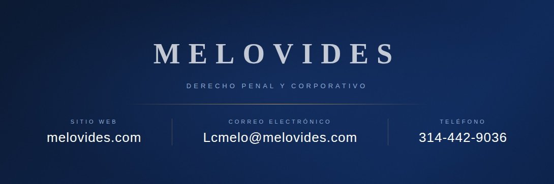 Luis Carlos Melo Vides banner