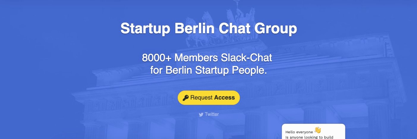 Startup Berlin .co banner