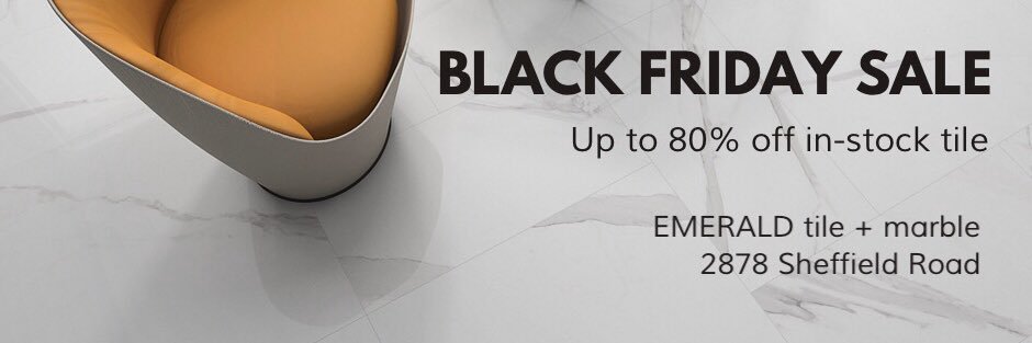 EMERALD tile+marble banner