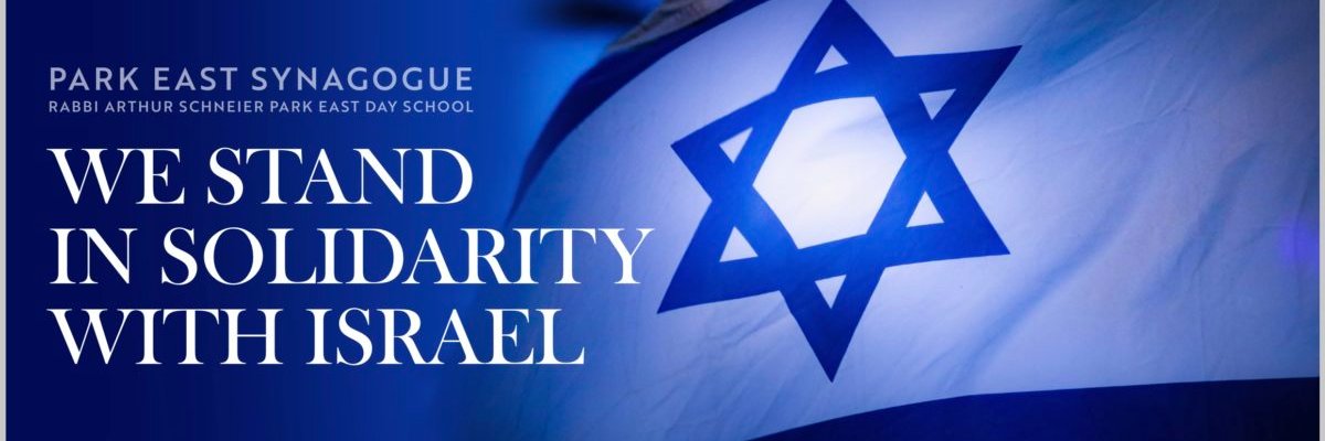 Park East Synagogue banner
