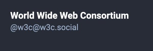 w3c Profile Banner