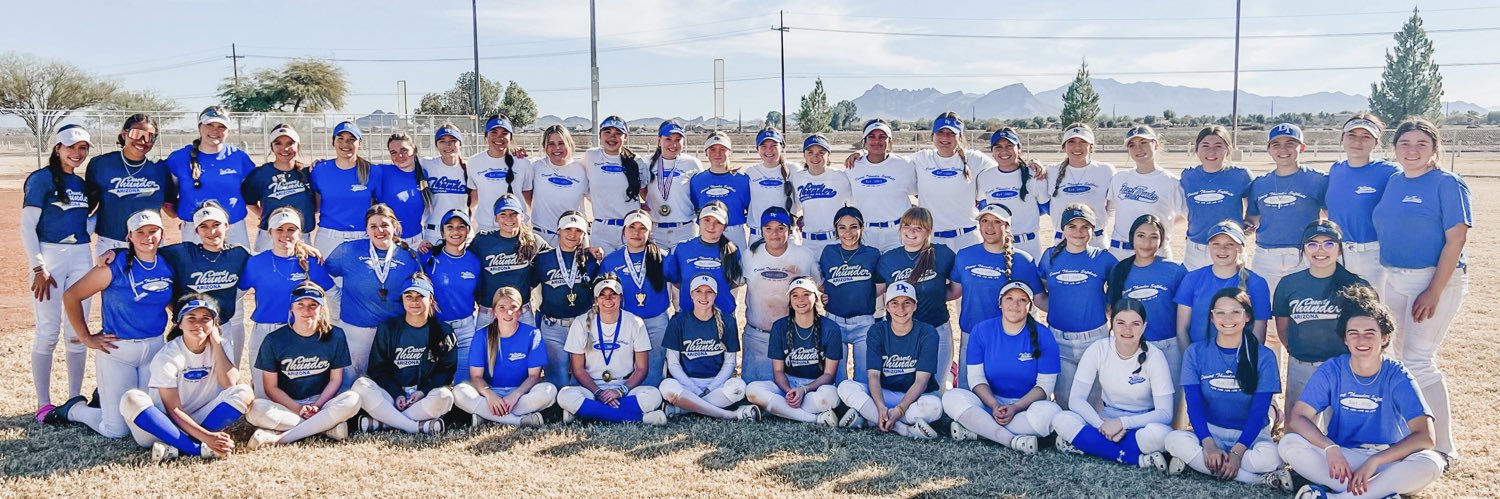 Desert Thunder Softball banner