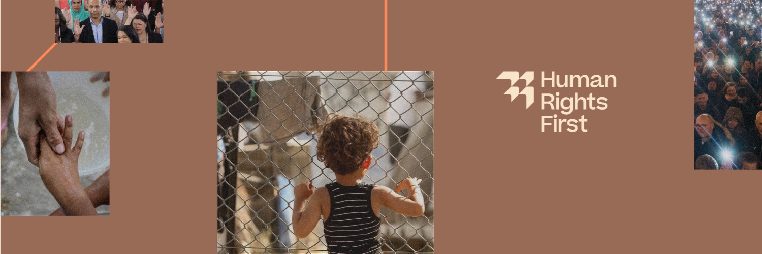 Human Rights First's banner