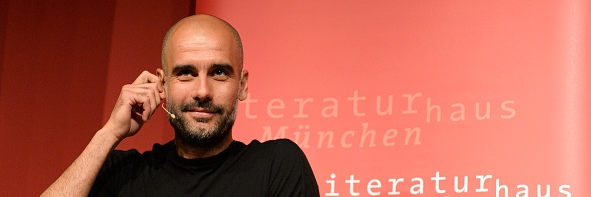 Pep Guardiola banner