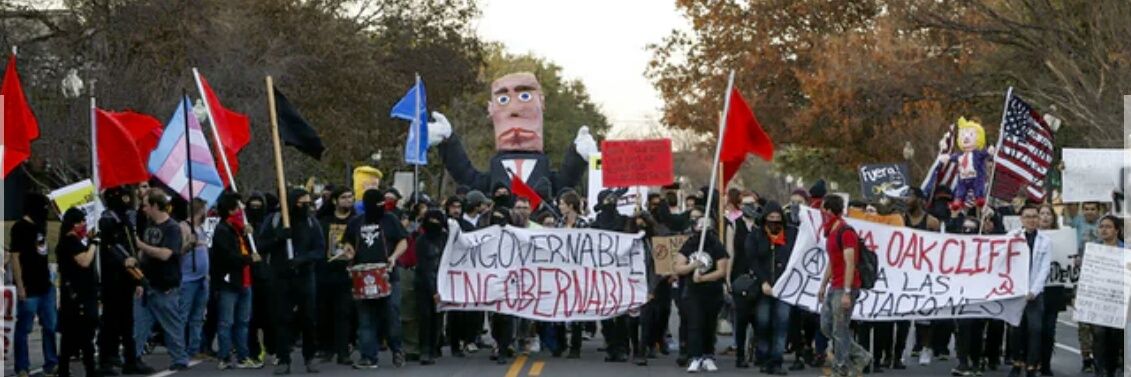Antifa DFW banner