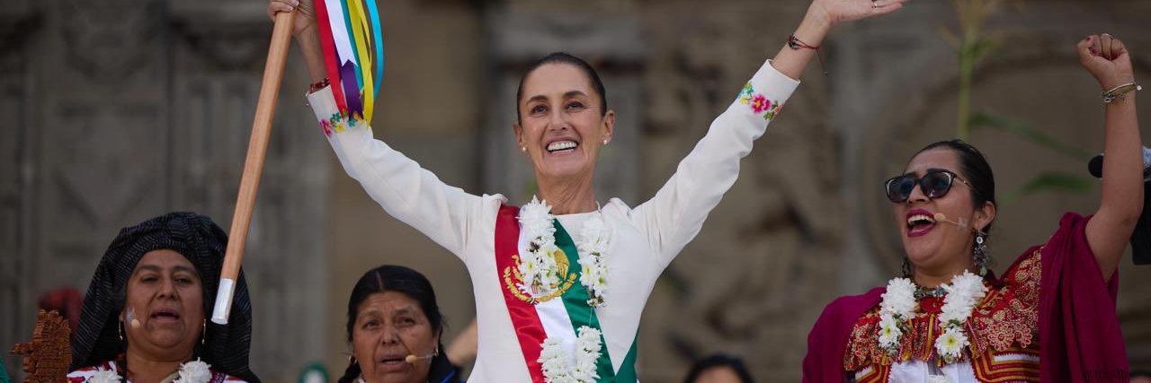 #ClaudiaPresidenta banner