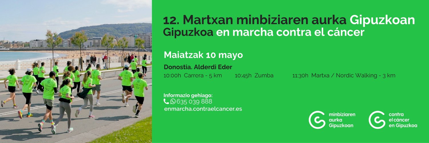 Contra el Cáncer en Gipuzkoa banner