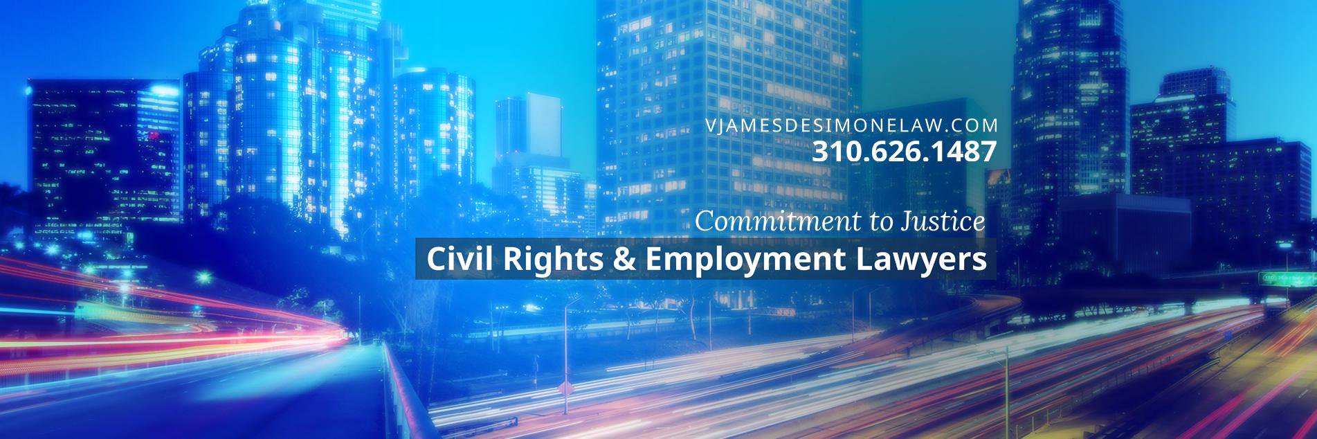 V James DeSimone Law banner