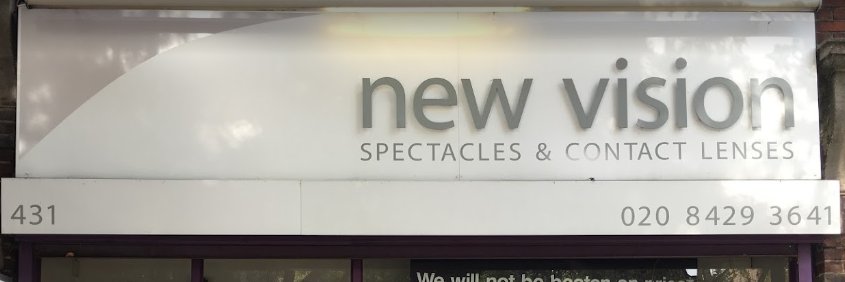 New Vision Opticians banner