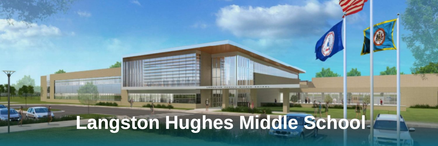 Langston Hughes Middle School banner