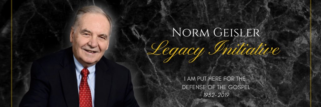 Norm Geisler Legacy Initiative banner
