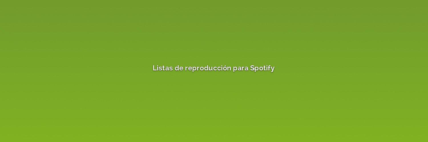 Listas Spotify banner