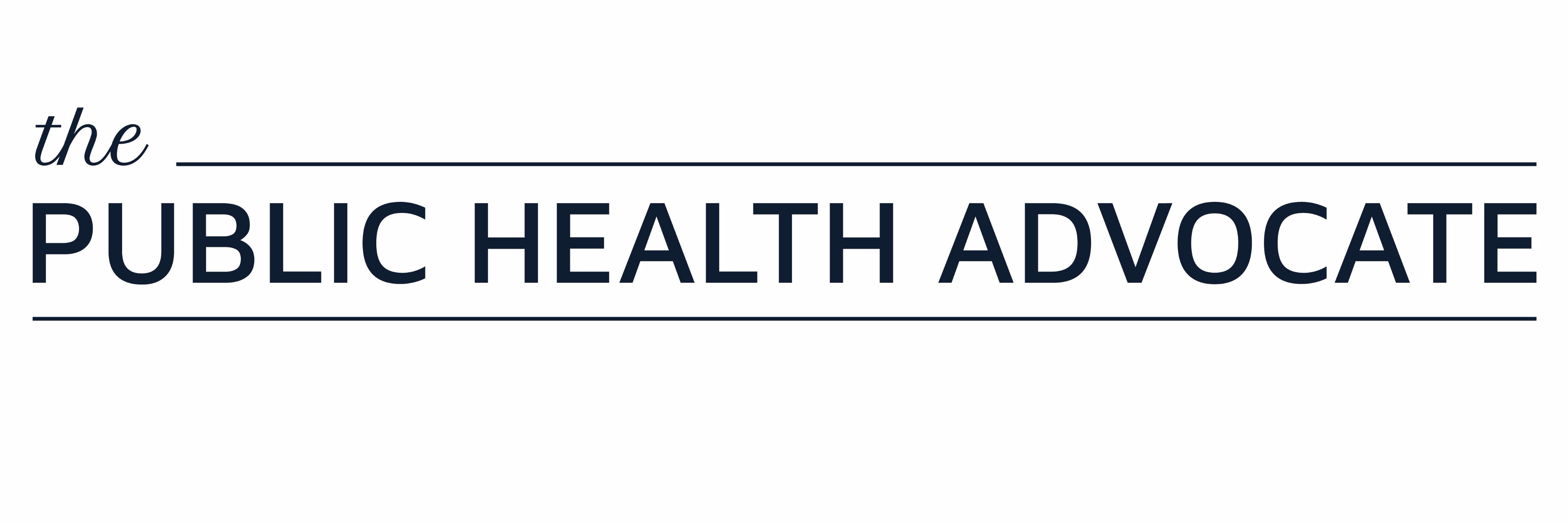 The Public Health Advocate banner