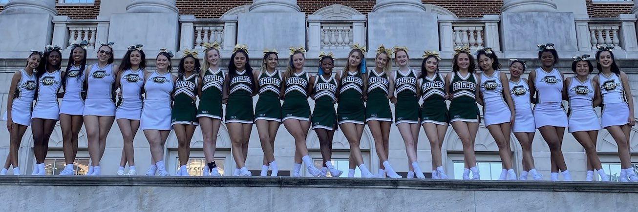 Cy Falls Cheer banner