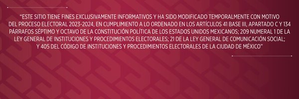 Gobierno de la Ciudad de México Profile Banner