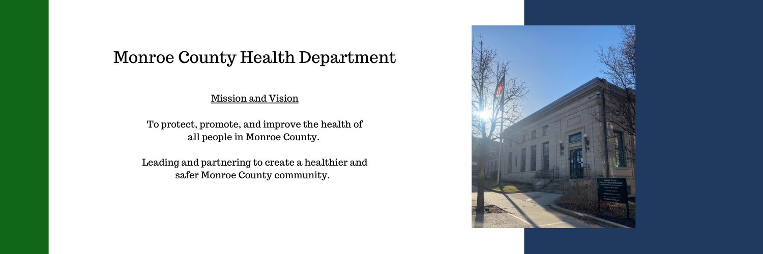 Monroe County Health Department banner