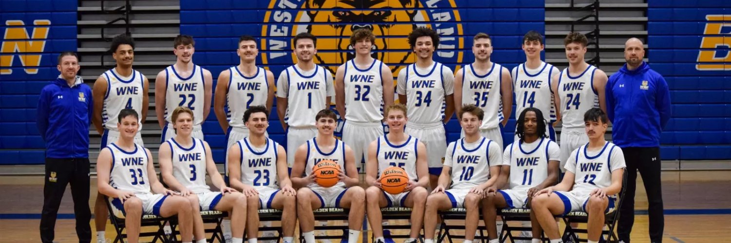 WNE Men's Basketball banner