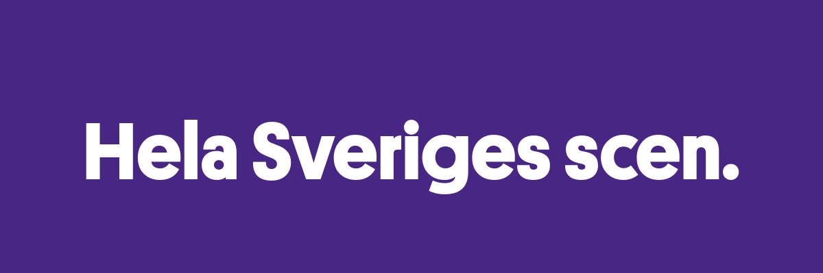 Riksteatern's profile banner image