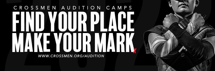 Crossmen Drum and Bugle Corps banner