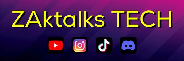 ZAKtalksTECH Profile Banner