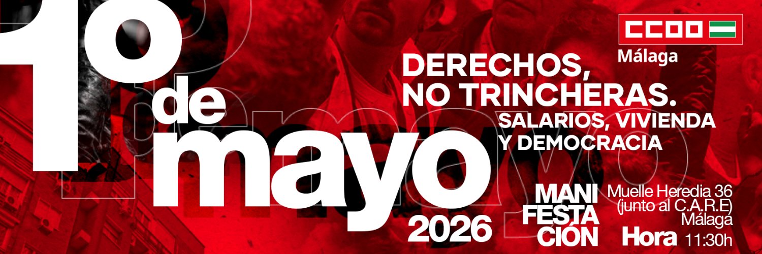 CCOO MÁLAGA banner