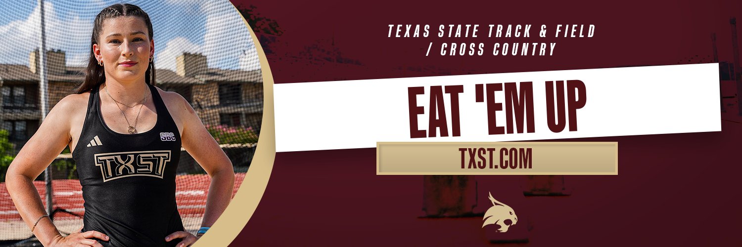 Texas State XC/Track and Field banner
