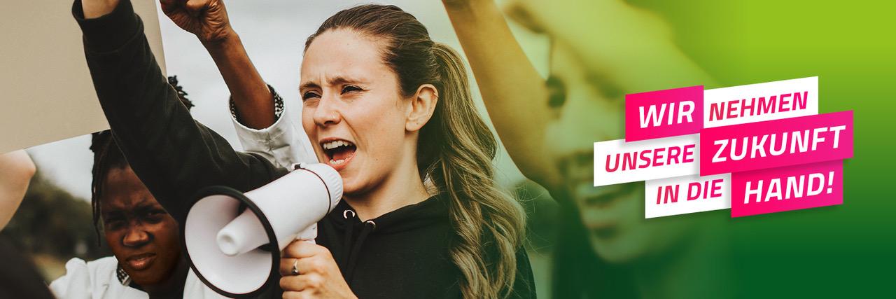 Grüne Jugend DA DA-DI banner